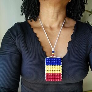 Andorra Flag Car Mirror Danglers/ Necklace .